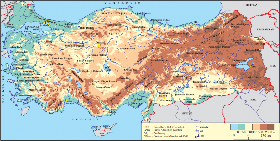 Fiziki Haritaya Bakarak Ülkemizde Bulunan Dağlar Ve Ovalara Örnekler Veriniz - ODESTEK | COM