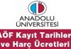 AÖF 2019-2020 Kayıt