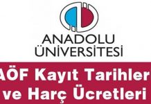 AÖF 2019-2020 Kayıt