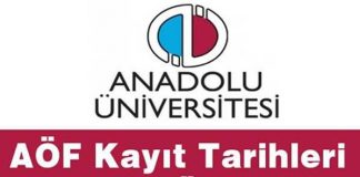 AÖF 2019-2020 Kayıt