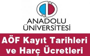 AÖF 2019-2020 Kayıt